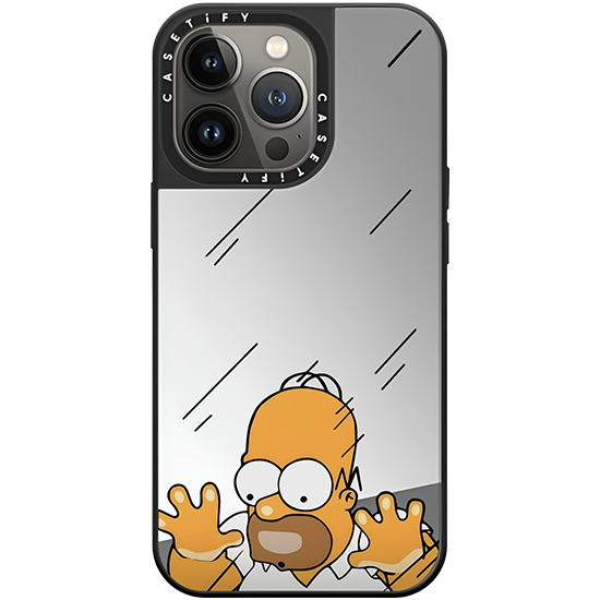 Meraklı Homer Aynalı Telefon Kılıfı