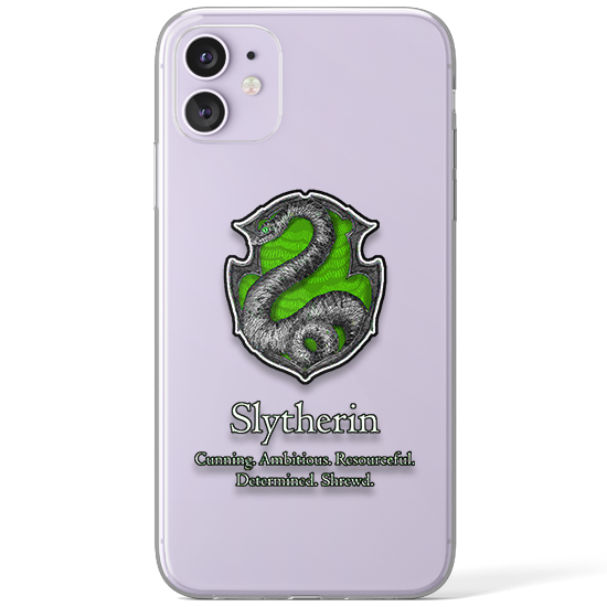Harry Potter - Slytherin Şeffaf Telefon Kılıfı