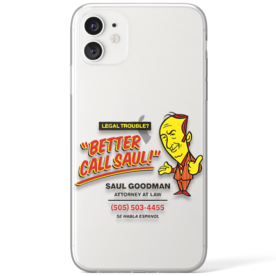 Better Call Saul - Saul'un Broşürü Tasarımlı Şeffaf Telefon Kılıfı